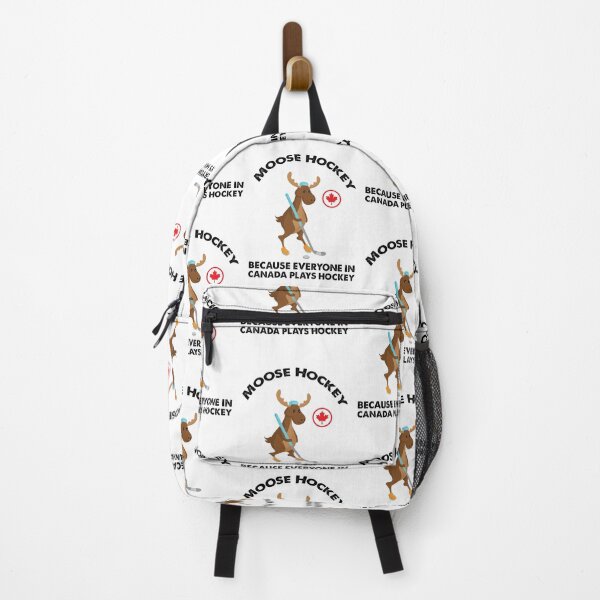 Item preview, Moose Playing Hockey, Canadians Love Hockey designed and sold by SportyDogShop.