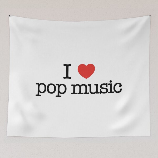 Item preview, I love pop music. Funny gift idea. I heart pop music. Best present for pop music fans. designed and sold by shirtpress.
