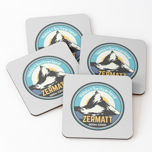 Item preview, Zermatt Ski Switzerland Skiing Alps Sticker T-Shirt 02 designed and sold by OuterShellUK.