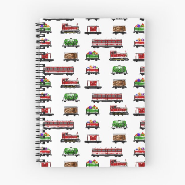 Item preview, Christmas 2021 Diesel Train Magnet Sticker Pack Pattern designed and sold by doodlerob.