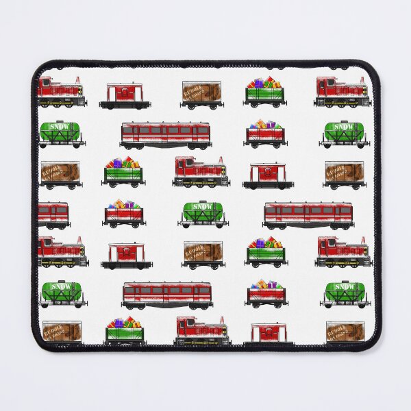 Item preview, Christmas 2021 Diesel Train Magnet Sticker Pack Pattern designed and sold by doodlerob.