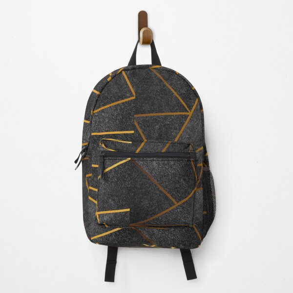 Item preview, Grey Rock Texture Golden Lines Mosaic designed and sold by Wysoh.