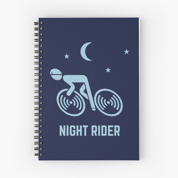 Item preview, Night Rider (Racing Cyclist / Road Bike / Bicycle / Sky-blue) designed and sold by Roderix.