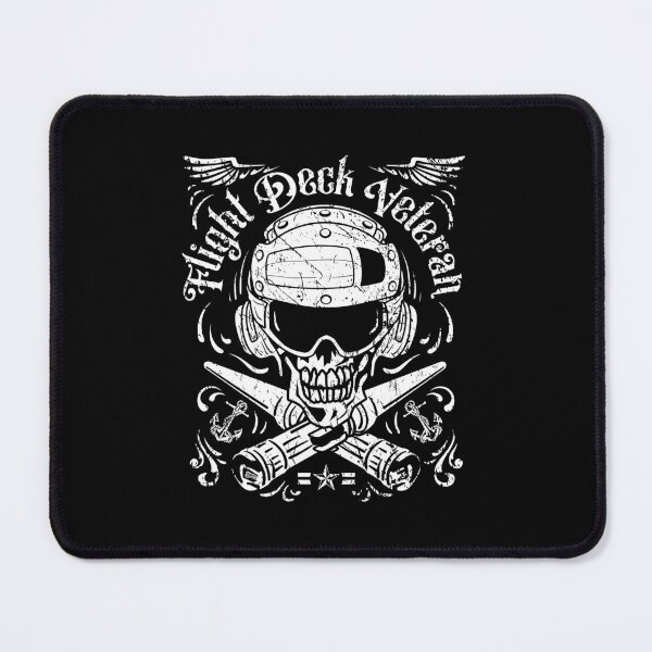 Item preview, Naval Aviation Flight Deck Veteran Skull Vintage Distressed designed and sold by hobrath.