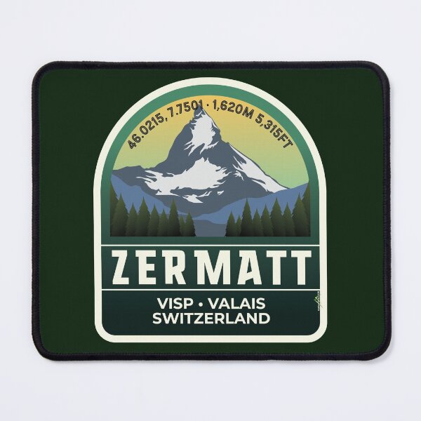 Item preview, Zermatt Ski Switzerland Skiing Alps Sticker T-Shirt 03 designed and sold by OuterShellUK.
