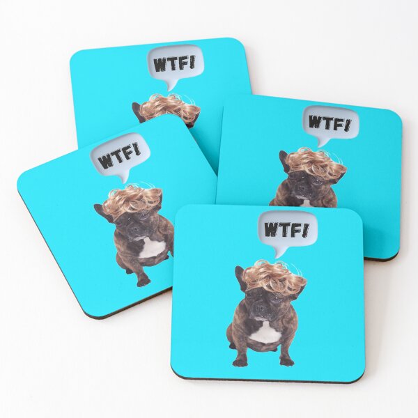 Item preview, Dogs In Wigs chihuahua WTF! Funny designed and sold by Rainbows Rock.