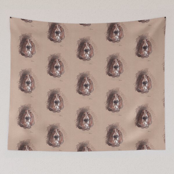 Item preview, Lovable Basset Hound Looking For A Forever Home designed and sold by Rebecca Rees.