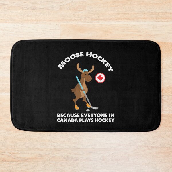 Item preview, Moose Playing Hockey, Canadians Love Hockey designed and sold by SportyDogShop.