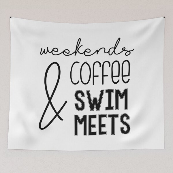 Item preview, Weekends & Coffee & Swim Meets designed and sold by Martini-Four.