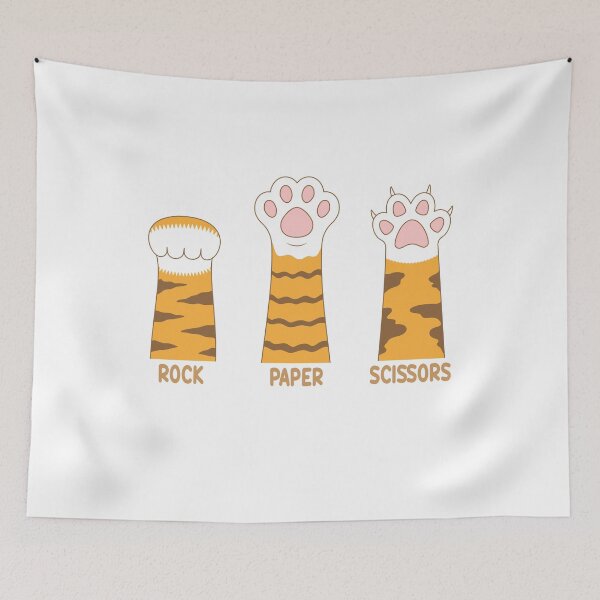 Item preview, Rock Paper Scissors Cat Paw designed and sold by Pun&Done.