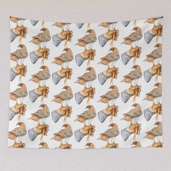 Item preview, Red Tailed hawk on glove  designed and sold by Fozzyartsales.