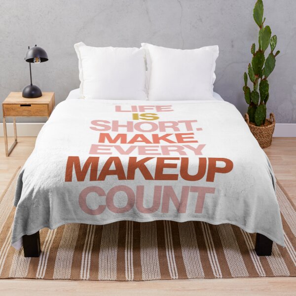 Item preview, Haute Leopard Life Is Short. Make Every Makeup Count Funny Fashion Glam Quote designed and sold by HauteLeopard.