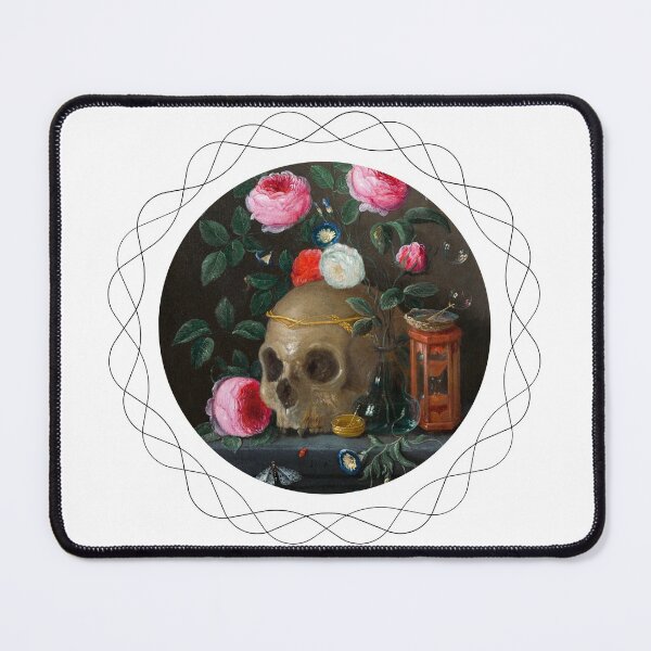 Item preview, Vanitas Still Life (ca.1665–1670) by Jan van Kessel - round silver frame designed and sold by Mechanical-Artt.