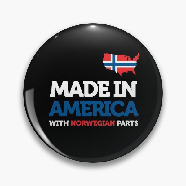 Item preview, Made In America With Norwegian Parts Norwegian Roots Norway designed and sold by smartrocket.