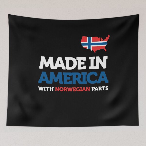 Item preview, Made In America With Norwegian Parts Norwegian Roots Norway designed and sold by smartrocket.