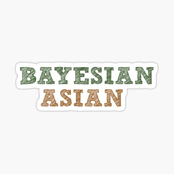 bayesian asian Sticker