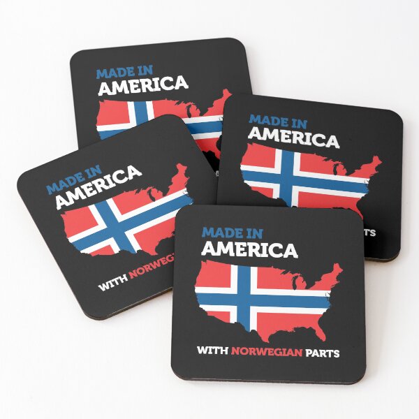 Item preview, Made In America With Norwegian Parts Norwegian Roots Norway designed and sold by smartrocket.