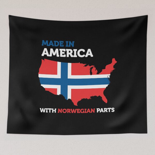 Item preview, Made In America With Norwegian Parts Norwegian Roots Norway designed and sold by smartrocket.