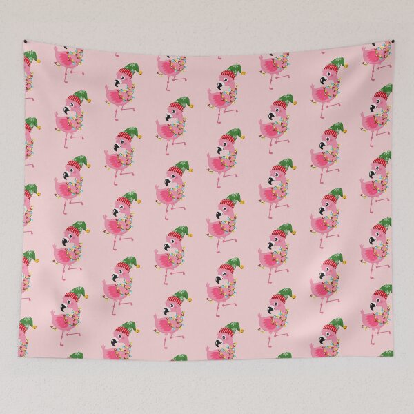 Item preview, Christmas flamingo With Christmas Lights designed and sold by AlieshaBate.
