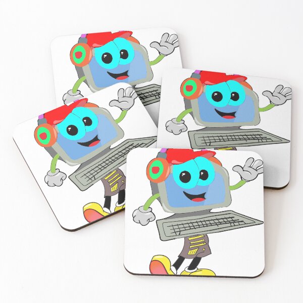 Item preview, Computer Mascot Cartoon designed and sold by atofael.