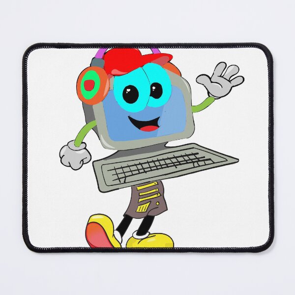 Item preview, Computer Mascot Cartoon designed and sold by atofael.