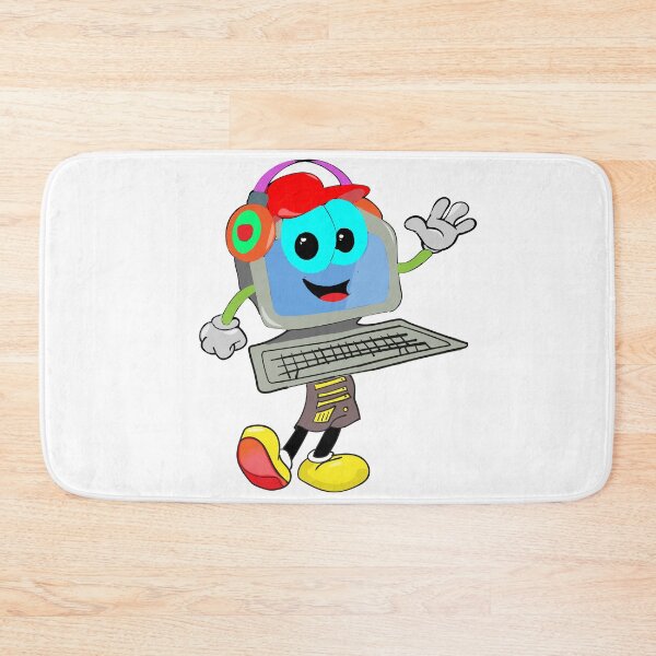 Item preview, Computer Mascot Cartoon designed and sold by atofael.