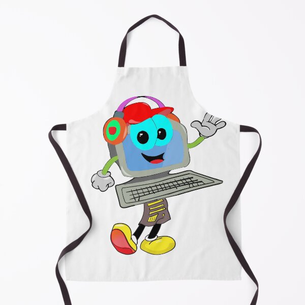 Item preview, Computer Mascot Cartoon designed and sold by atofael.