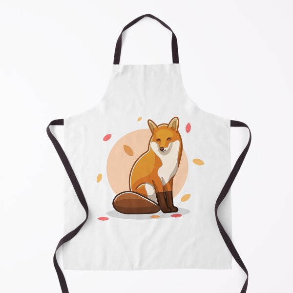 Item preview, Happy autumn fox with falling leaves fall 2021 minimalistic warm colorful illustration  designed and sold by ArendDesigns.