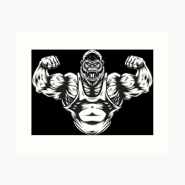 Ferocious Gorilla, Gym, Workout, Bodybuilder, Fitness Crossf