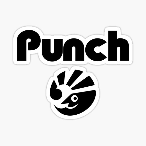 Punch Magazine (as seen in Only Connect) - black Sticker