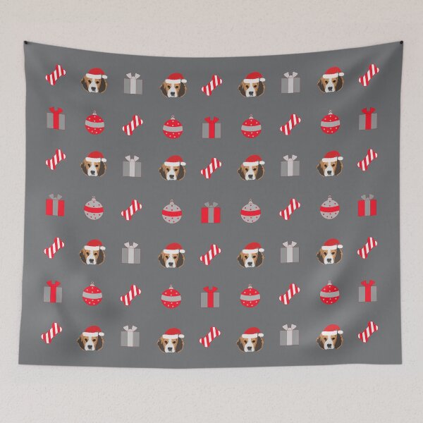 Item preview, Christmas Beagle Pattern designed and sold by KCPetPortraits.