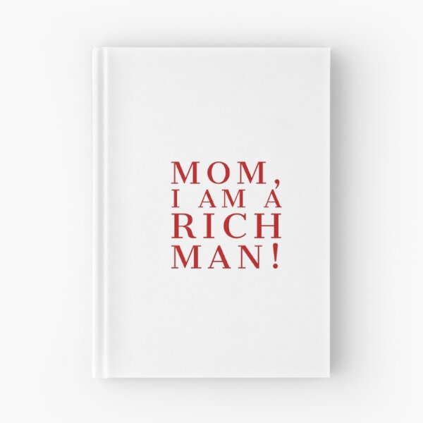 Item preview, Mamá, soy un hombre rico en tipografía roja designed and sold by Abbara.