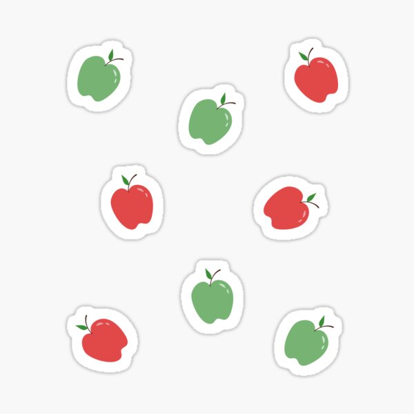 Item preview, Green and Red Apple Pattern designed and sold by SnailJosegira.