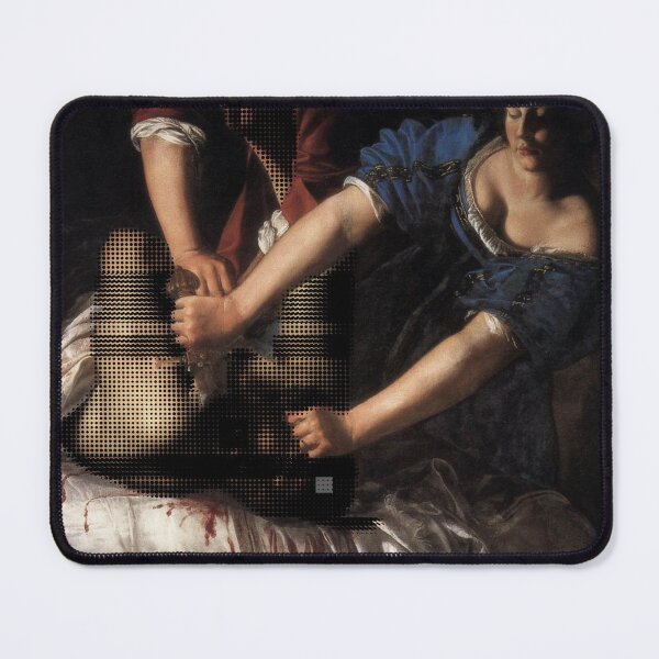 Item preview, Judith Beheading Holofernes Newsprint Glitch designed and sold by KristaZed.