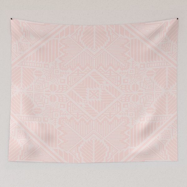 Aperçu de l'œuvre Blush Pink Botanical Dots créée et vendue par Carolina Diaz.