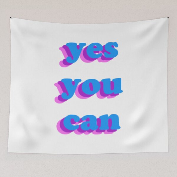 Item preview, yes you can - bright lettering designed and sold by violetsareblue8.