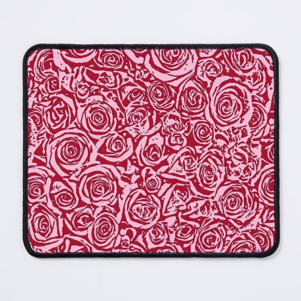 Item preview, Modern Abstract Rose Pattern, Maroon and Pink designed and sold by Marymarice.