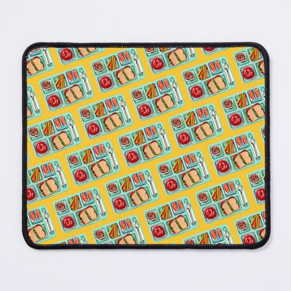 Item preview, School Lunch Pattern - Yellow designed and sold by Kelly  Gilleran.
