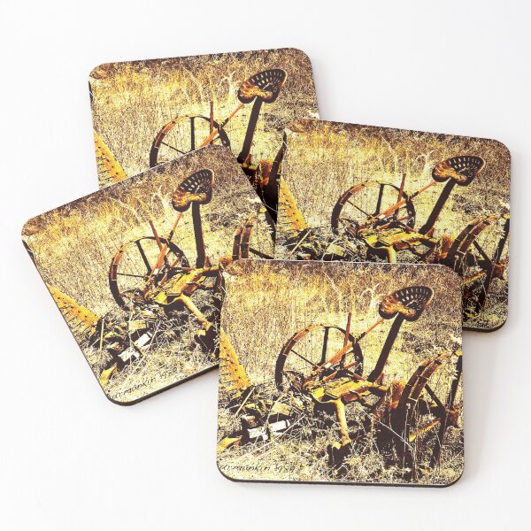 Item preview, Cosechadora oxidada en el campo de un granjero designed and sold by AMacGPhilly.