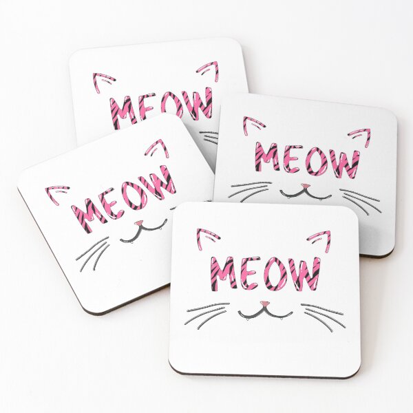 Item preview, Meow Tiger Pink pattern Design designed and sold by AnnastasiiaD.