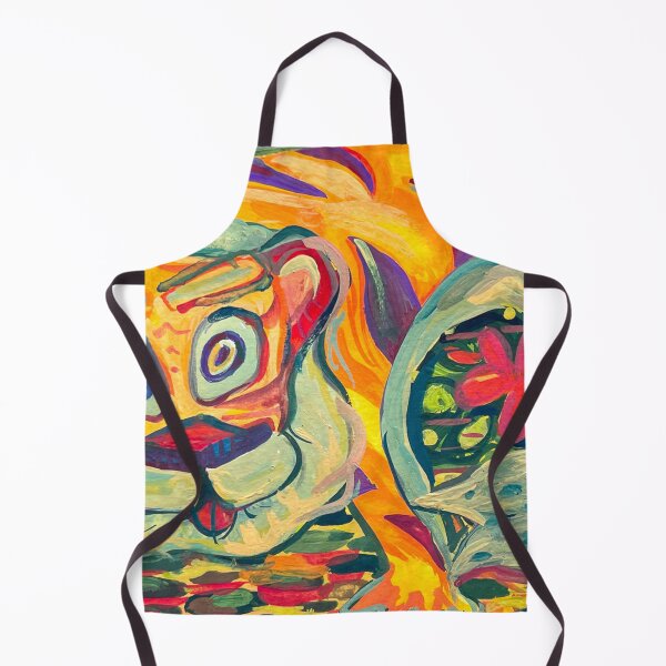 Item preview, Vibrant Tiger in Jungle, gouache designed and sold by Alexia Faye.