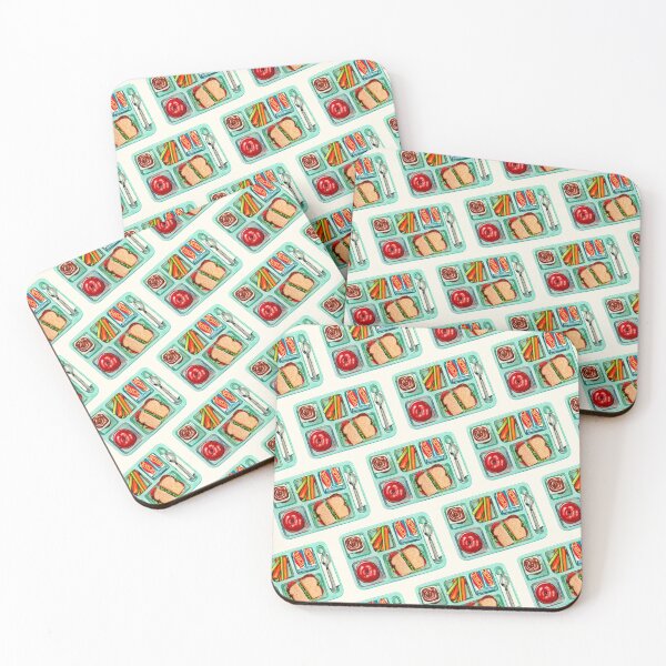 Item preview, School Lunch Pattern - White designed and sold by Kelly  Gilleran.