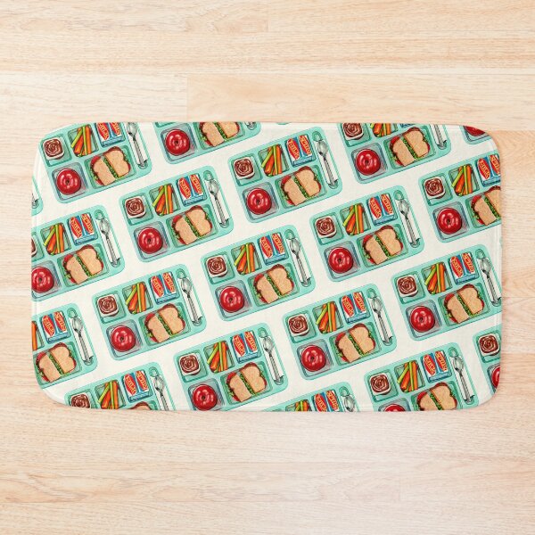 Item preview, School Lunch Pattern - White designed and sold by Kelly  Gilleran.
