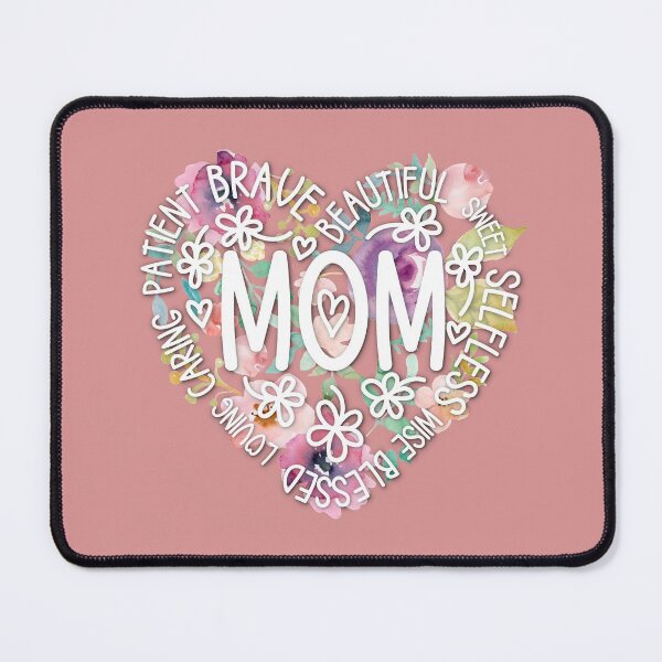 Item preview, Mothers Day Beautiful Mom Pink Floral Heart Quote designed and sold by MysticMagpie.
