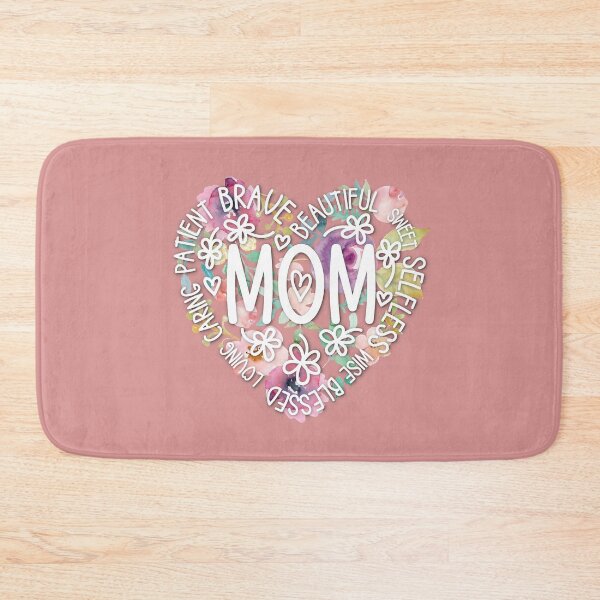 Item preview, Mothers Day Beautiful Mom Pink Floral Heart Quote designed and sold by MysticMagpie.