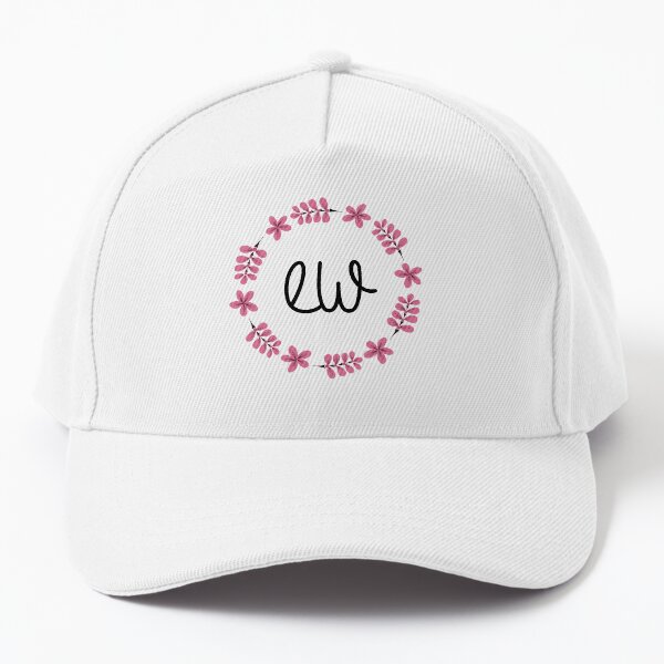 Ew with Retro Vintage Flowers Baseball Cap