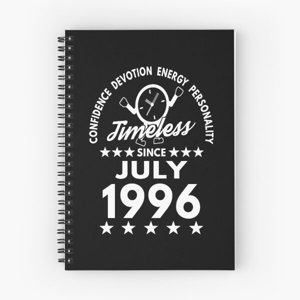 Item preview, July Birthday Timeless Person -1996 - White Text designed and sold by MoonsmileProd.