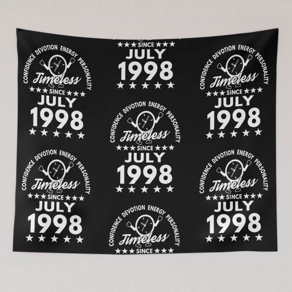 Item preview, July Birthday Timeless Person -1998 - White Text designed and sold by MoonsmileProd.