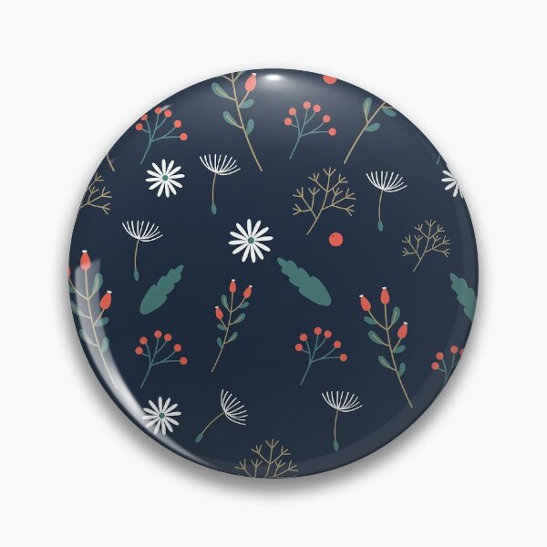 Item preview, Charming Dark Blue Floral Design designed and sold by wow-designs.