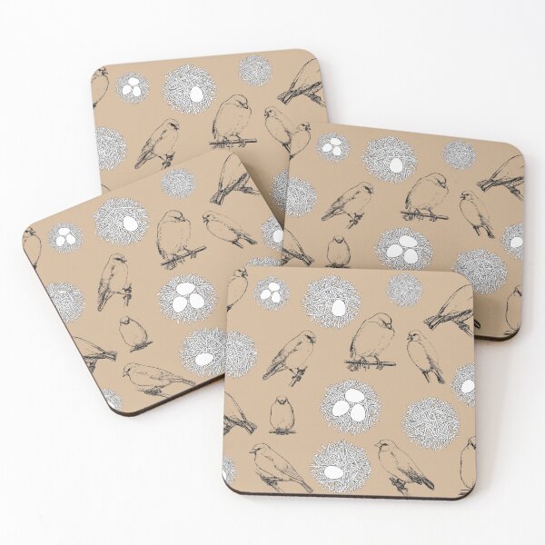 Item preview, Vintage Birds & Nest Rustic Kraft Brown designed and sold by idovedesign.